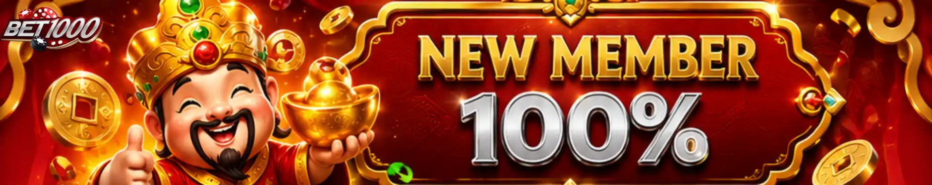 BONUS NEW MEMBER 100%